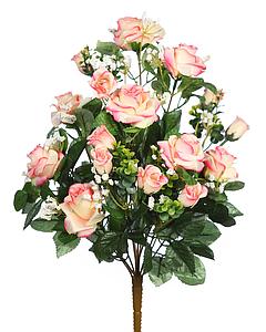 RAMO ROSAS X 12 ARTIFICIAL 46CM 