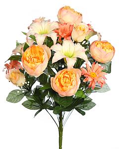 RAMO PEONIA LILYS Y GERBERAS ARTIFICIAL 60CM 