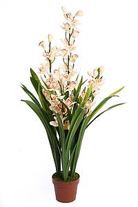 CYMBIDIUM ARTIFICIAL EN MACETA 115CM ANCHO 70CM 