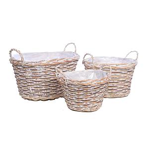 CESTAS MIMBRE SET X3 ASA BAJA 