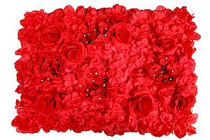 MURO ROSAS Y HORTENSIAS 60X40CM