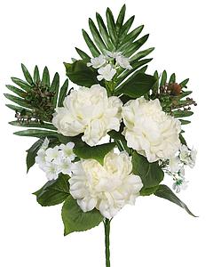 RAMO DE UNA CARA PEONIAS ARTIFICIAL 55CM