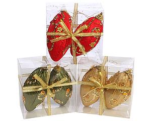 BOLAS DE NAVIDAD OVALADAS X2