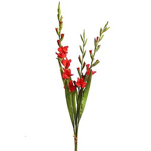 MAZO GLADIOLOS ARTIFICIALES ROJO 115CM